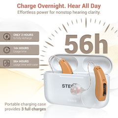 STZ Harmony ™ Rechargeable, Bluetooth RIC Digital Hearing aids - Steezia