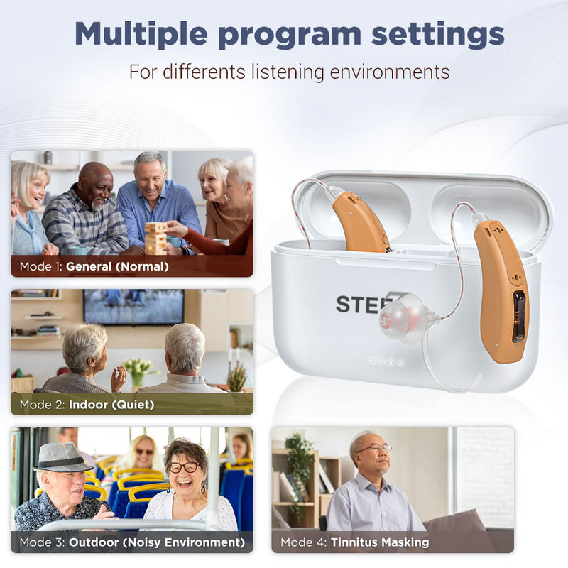 STZ Harmony ™ Rechargeable, Bluetooth RIC Digital Hearing aids - Steezia