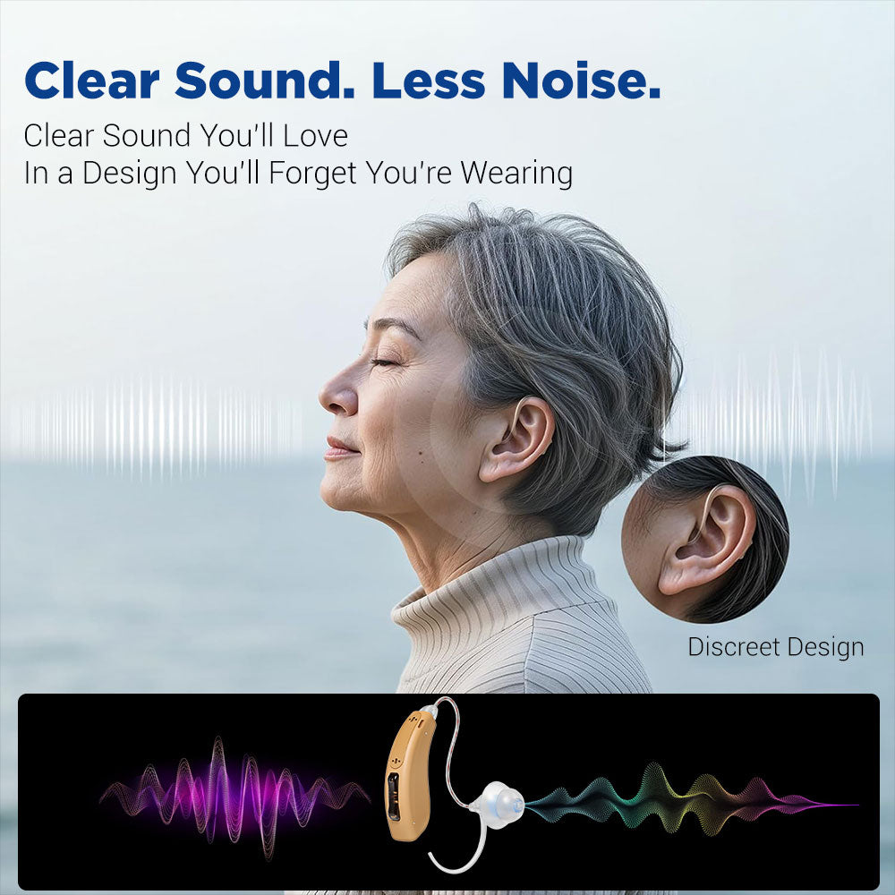 STZ Harmony ™ Rechargeable, Bluetooth RIC Digital Hearing aids - Steezia