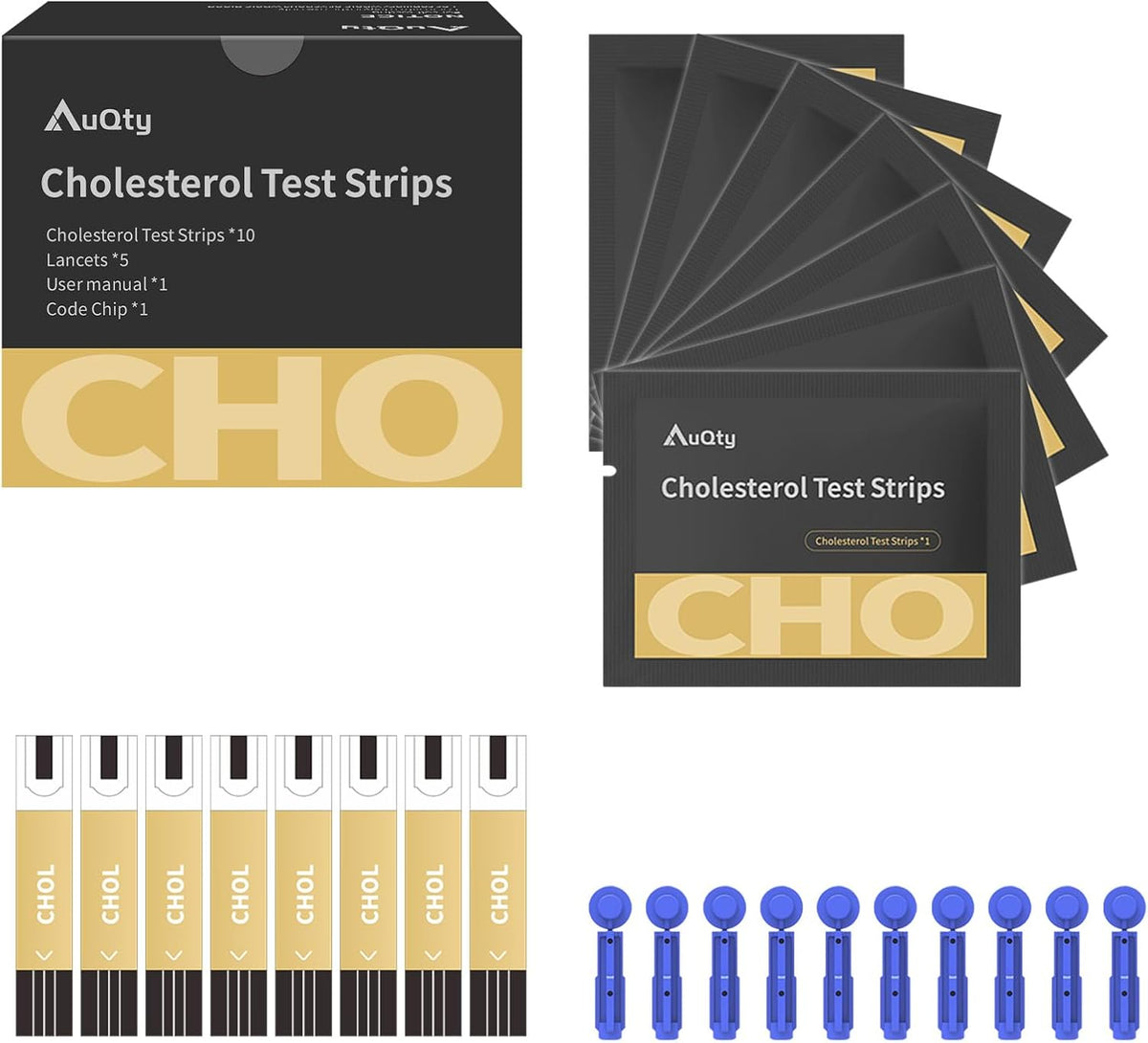 Test Strips for AuQty GUC the 3 In 1 Monitor