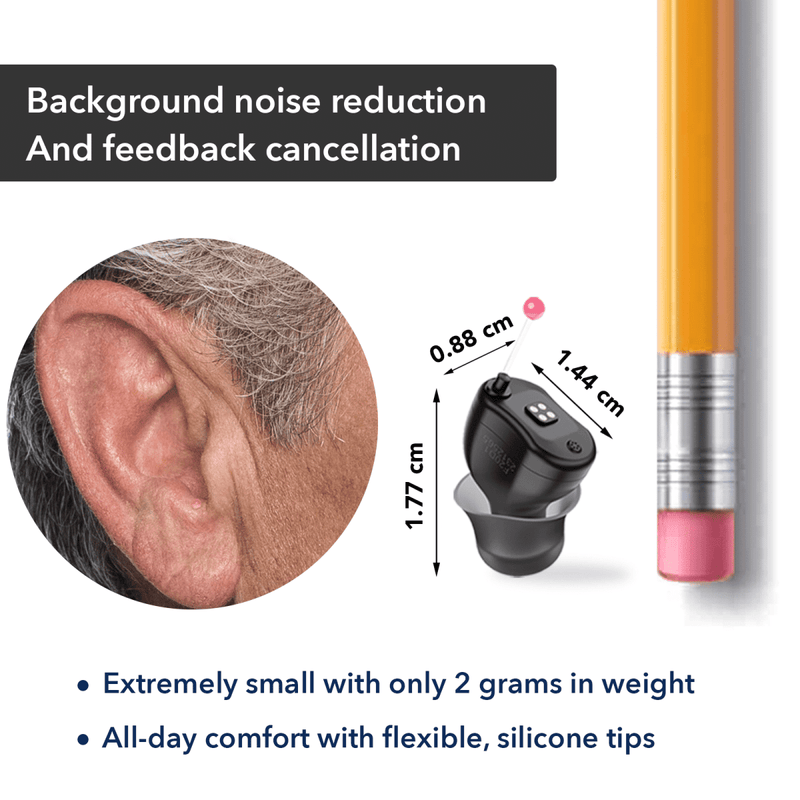 Rechargeable Digital Hearing Aids 16 Channels (Ref: F20D1) - Steezia