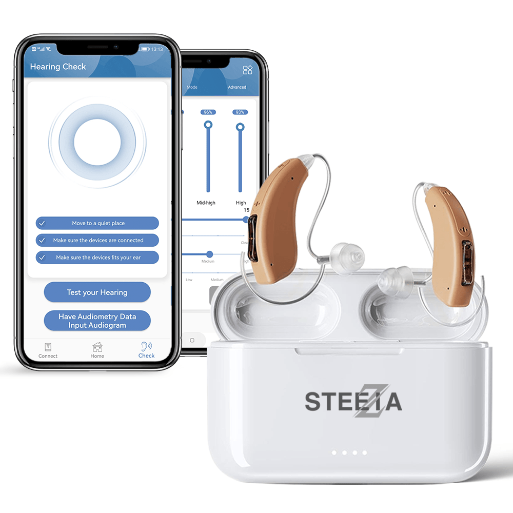 STZ Harmony ™ Rechargeable, Bluetooth RIC Digital Hearing aids - Steezia