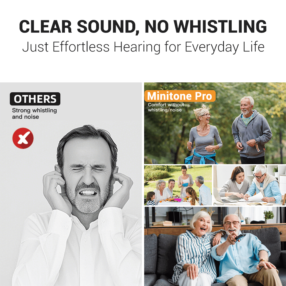 Minitone Pro ™ Discreet Rechargeable CIC Hearing Aids (App Controled)