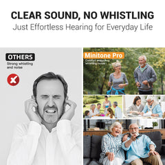 Minitone Pro ™ Discreet Rechargeable CIC Hearing Aids (App Controled) - Steezia