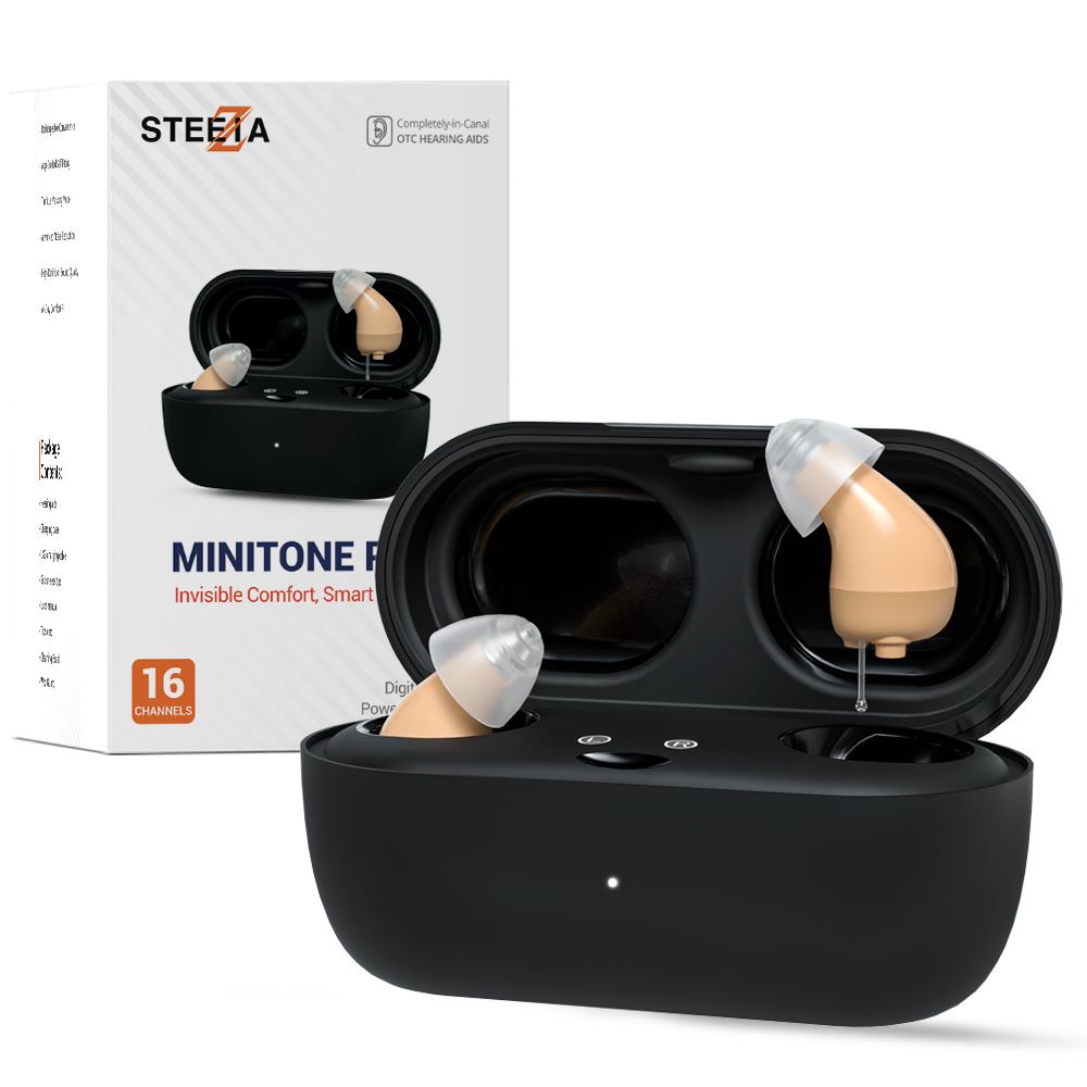 Minitone Pro ™ Discreet Rechargeable CIC Hearing Aids (App Controled)
