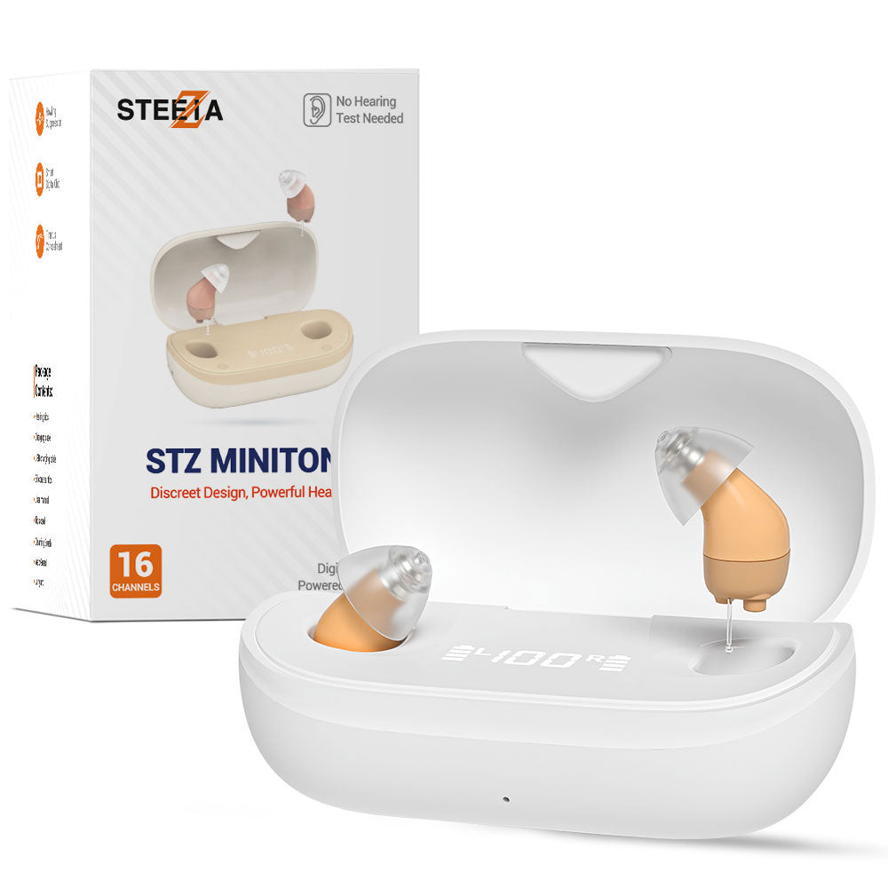 STZ Minitone ™ Rechargeable CIC hearing aids (Digital 16 channels chip) - Steezia