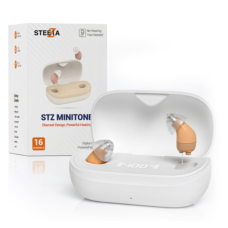 STZ Minitone ™ Rechargeable CIC hearing aids (Digital 16 channels chip) - Steezia