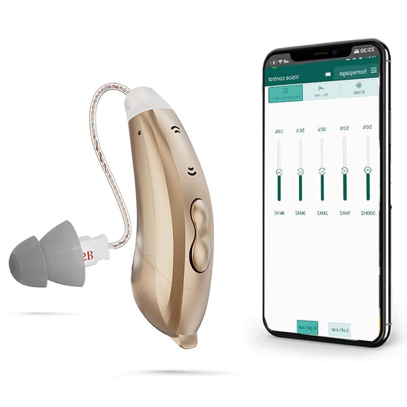 Behind ear hearing aids, Bluetooth with App control (Ref: SF101) - Steezia