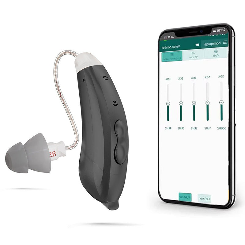 Behind ear hearing aids, Bluetooth with App control (Ref: SF101) - Steezia