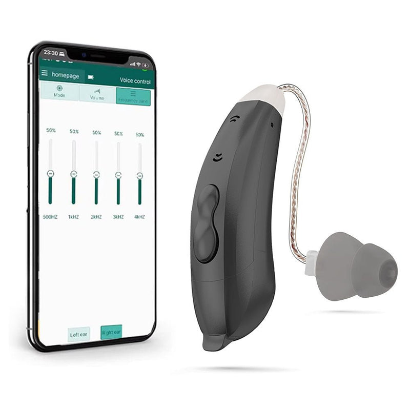 Behind ear hearing aids, Bluetooth with App control (Ref: SF101) - Steezia