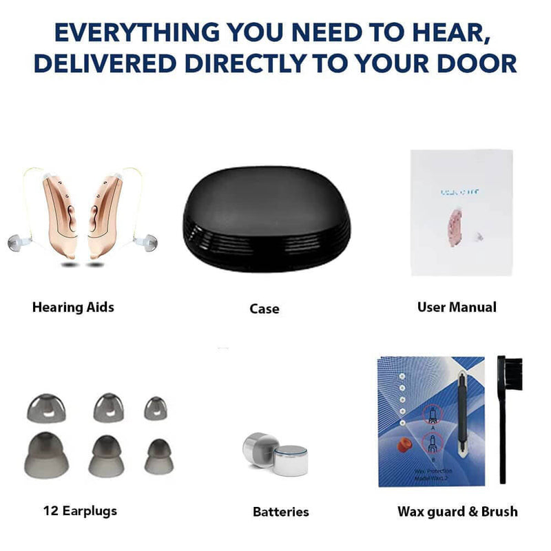 Behind ear hearing aids, Bluetooth with App control (Ref: SF101) - Steezia
